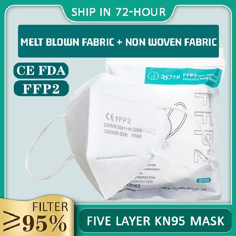 5/10/20/50pcs FFP2 Adult Kn95 Mask 5 Layers Breathable Protective Adult Face Mask Anti Dust Disposable Mouth Masks
5/10/20/50pcs FFP2 Adult Kn95 Mask 5 Layers Breathable Protective Adult Face Mask Anti Dust Disposable Mouth Masks