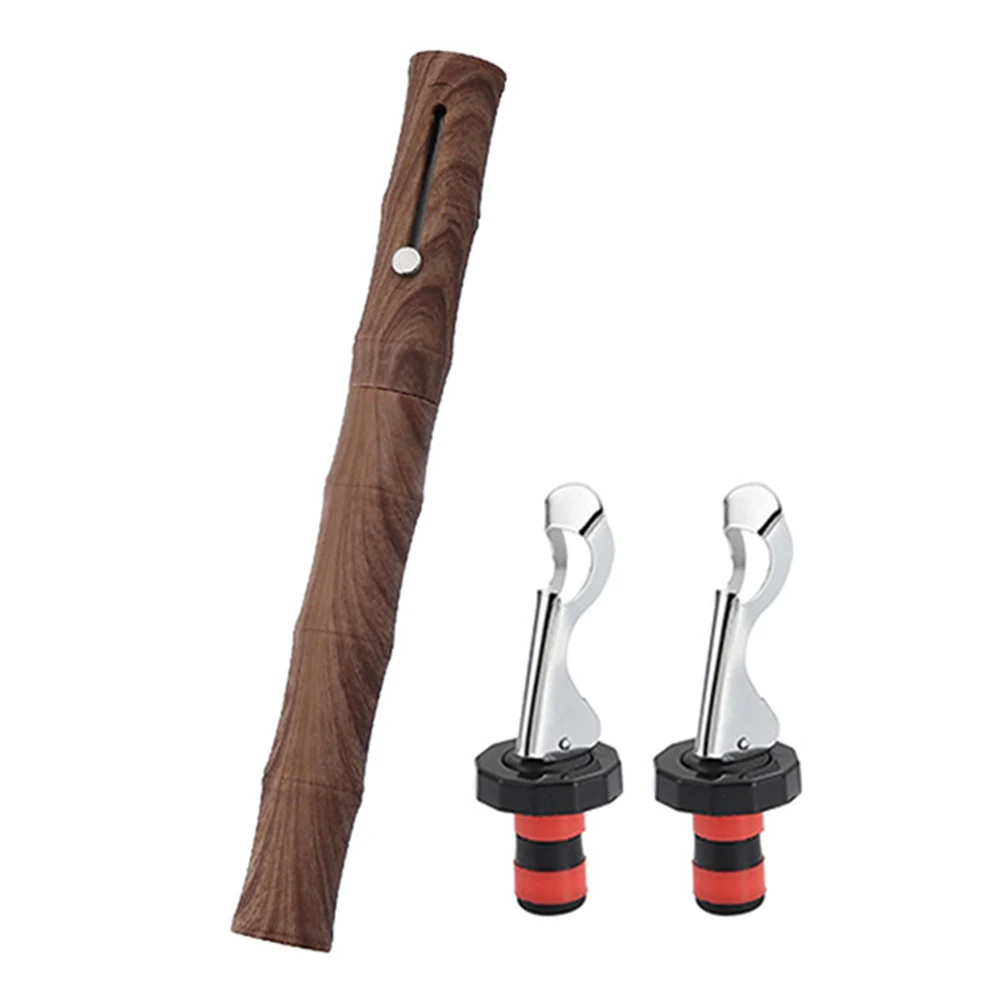 Creative Bamboo Shape Air Pressure Wine Bottle Opener with Foil Cutter Wine Stoppers for Wine Lover Easy to Open Bottle
Creative Bamboo Shape Air Pressure Wine Bottle Opener with Foil Cutter Wine Stoppers for Wine Lover Easy to Open Bottle