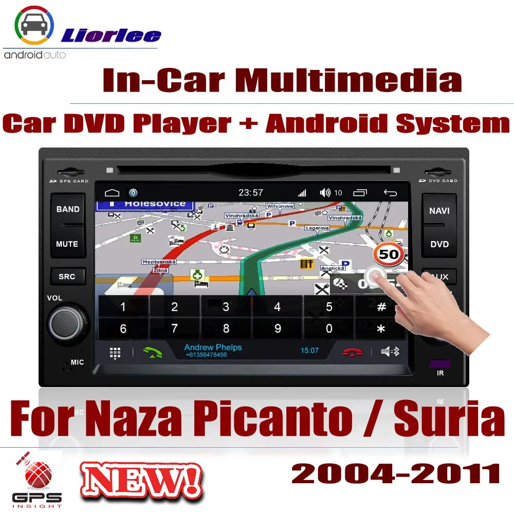Фото Автомобильный DVD плеер для Naza Picanto / Suria 2004 2011 IPS ЖК экран GPS навигация система Android