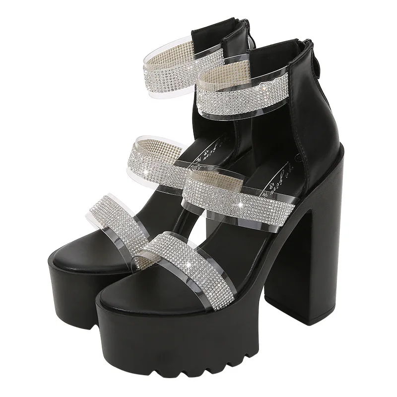 15cm hentiangao night stage waterproof platform thick bottom versatile diamond thick heel stage girl dance performance SANDALS
15cm hentiangao night stage waterproof platform thick bottom versatile diamond thick heel stage girl dance performance SANDALS