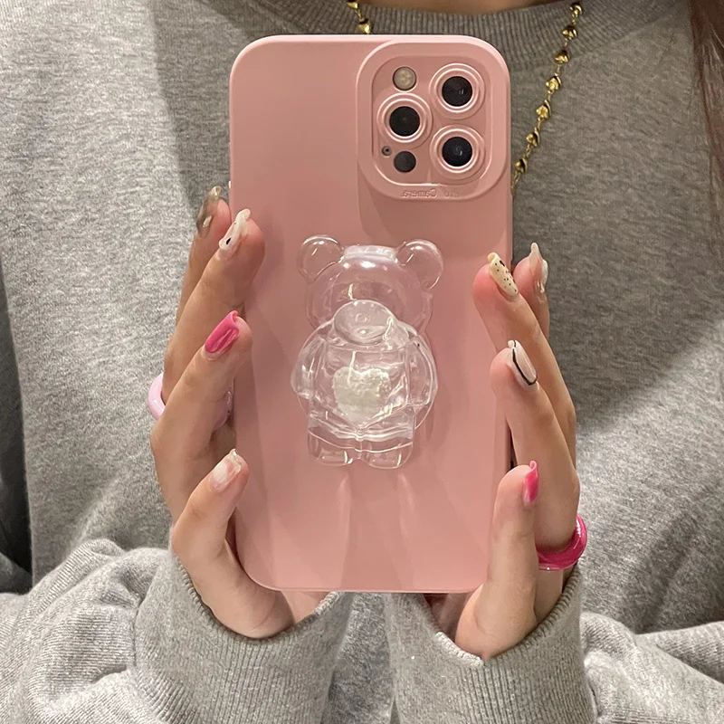 Korea 3D lovely Bear Ring Holder Stand Soft Phone Case for iphone 13 Mini 12 Pro Max 11 XR X XS 7 8 plus Camera Protection Cover
Korea 3D lovely Bear Ring Holder Stand Soft Phone Case for iphone 13 Mini 12 Pro Max 11 XR X XS 7 8 plus Camera Protection Cover