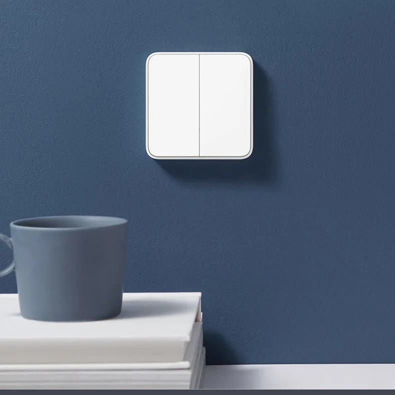 Умный настенный выключатель Xiaomi Mijia с одной двойной кнопкой работает шлюзом BLE Mesh