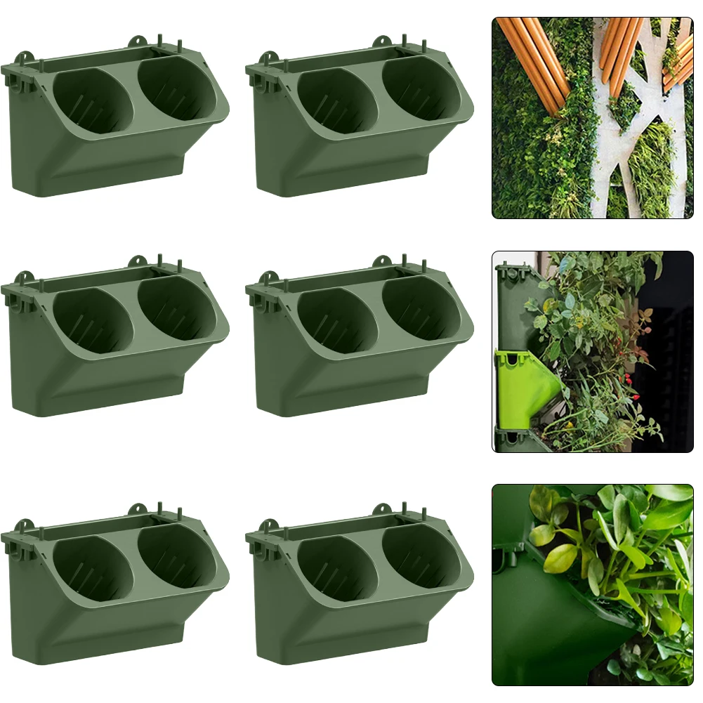 6PCS Self Watering Flower Pot Vertical Garden Planter Pocket Wall-Mounted Succulents Plant Bonsai Pot Home Balcony Decoration
6PCS Self Watering Flower Pot Vertical Garden Planter Pocket Wall-Mounted Succulents Plant Bonsai Pot Home Balcony Decoration