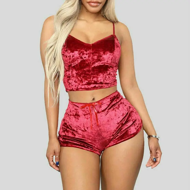 Spaghetti Strap Pyjamas Set Nightwear Lady Comfortable Beauty Cami Shorts Pjs Lingerie Sexy Sleepwear Solid Soft Underwear 2Pcs
Spaghetti Strap Pyjamas Set Nightwear Lady Comfortable Beauty Cami Shorts Pjs Lingerie Sexy Sleepwear Solid Soft Underwear 2Pcs