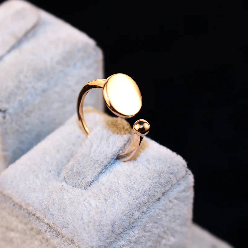 Adjustable Pure Rose Gold Color Simple Wheat Rings Two Ball Open Adjust Female Ring for Women Stainless Steel Ring
Adjustable Pure Rose Gold Color Simple Wheat Rings Two Ball Open Adjust Female Ring for Women Stainless Steel Ring