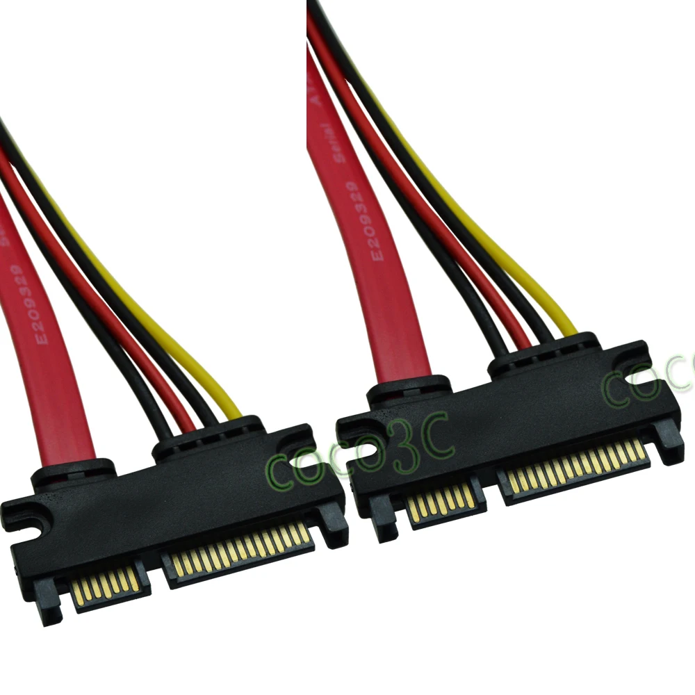SATA7+15PIN HDD Cable Free Shipping 22 Pin SATA Male To 22 Pin SATA Male Power and Data Cable
SATA7+15PIN HDD Cable Free Shipping 22 Pin SATA Male To 22 Pin SATA Male Power and Data Cable
