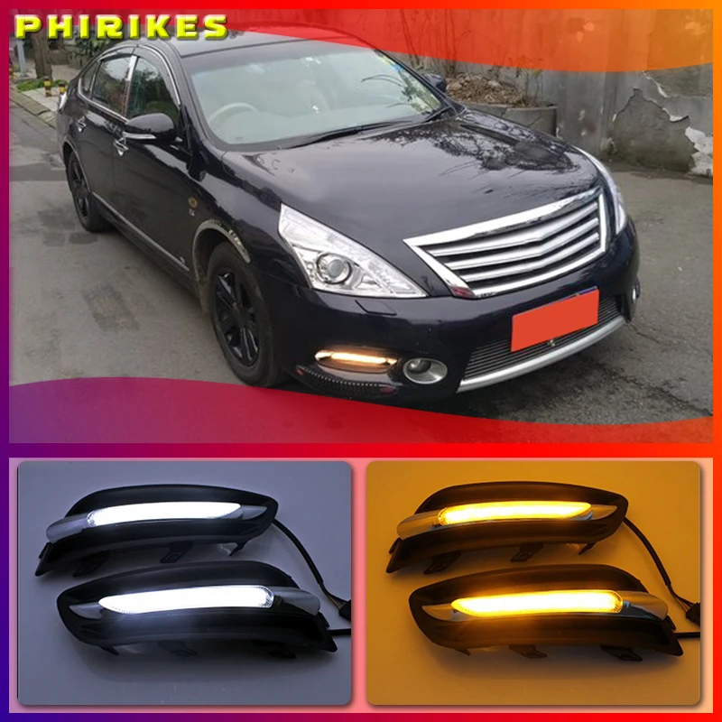 Светодиодные дневные ходовые огни для Nissan Altima teana 2011 2012 DRL с указателем поворота, дневные огни, водонепроницаемые противотуманные фары
Светодиодные дневные ходовые огни для Nissan Altima teana 2011 2012 DRL с указателем поворота, дневные огни, водонепроницаемые противотуманные фары