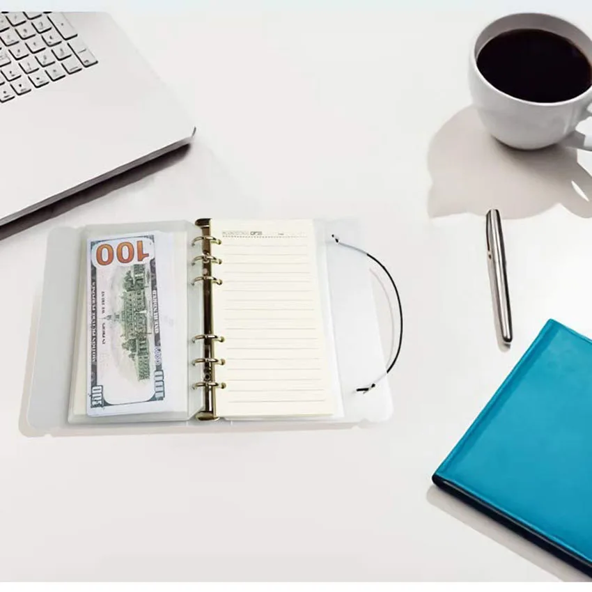 A6 Notebook Binder Cover with 16Pcs Binder Pockets 6 Holes Pouch Business Card Pages Budget Envelope System
A6 Notebook Binder Cover with 16Pcs Binder Pockets 6 Holes Pouch Business Card Pages Budget Envelope System