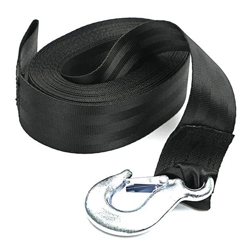 Boat Winch Strap with Hook and Safety Latch - Loop End - 5,000Lbs for Trailer, Ship Docking
Boat Winch Strap with Hook and Safety Latch - Loop End - 5,000Lbs for Trailer, Ship Docking