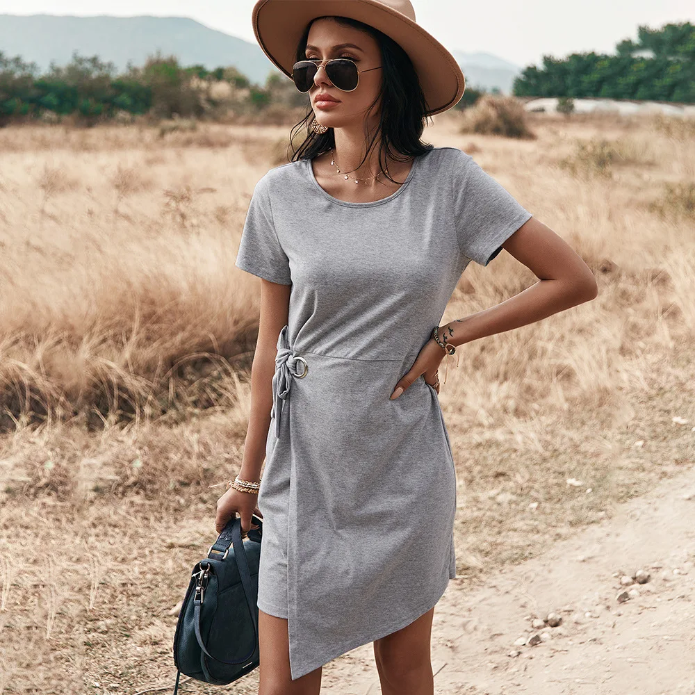 Women Slim Dress Summer New 2021 Solid Bodycon Party Dresses Sexy Beach Mini Dress Short Sleeve Female Belt Robe Elegant Vestido
Women Slim Dress Summer New 2021 Solid Bodycon Party Dresses Sexy Beach Mini Dress Short Sleeve Female Belt Robe Elegant Vestido