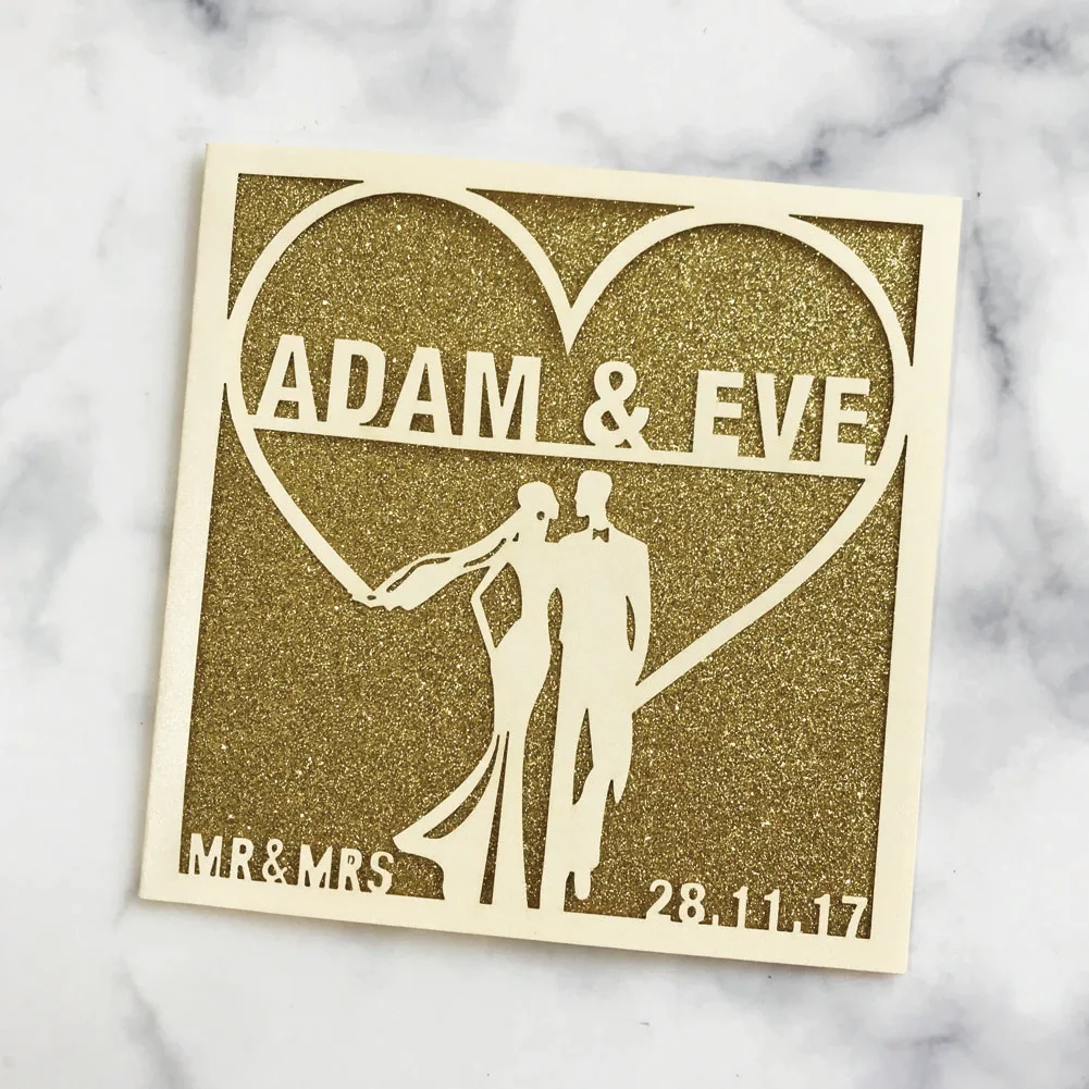 100 Pcs Laser Cut Wedding Invitation Cards with Custom Text Name for Wedding Quinceaera Birthday Engagement Bridal Shower
100 Pcs Laser Cut Wedding Invitation Cards with Custom Text Name for Wedding Quinceaera Birthday Engagement Bridal Shower