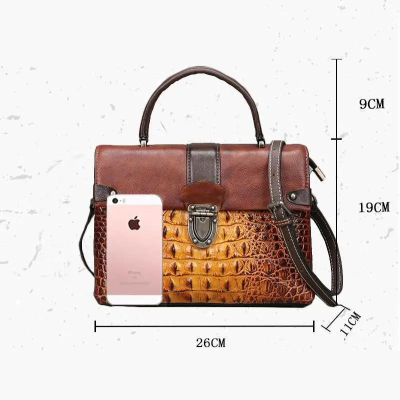 Volasss Vintage Bag Retro Alligator Luxury Handbag 2021 New Genuine Leather Shoulder Bag For Women Hand Painted Crossbody Bags
Volasss Vintage Bag Retro Alligator Luxury Handbag 2021 New Genuine Leather Shoulder Bag For Women Hand Painted Crossbody Bags
