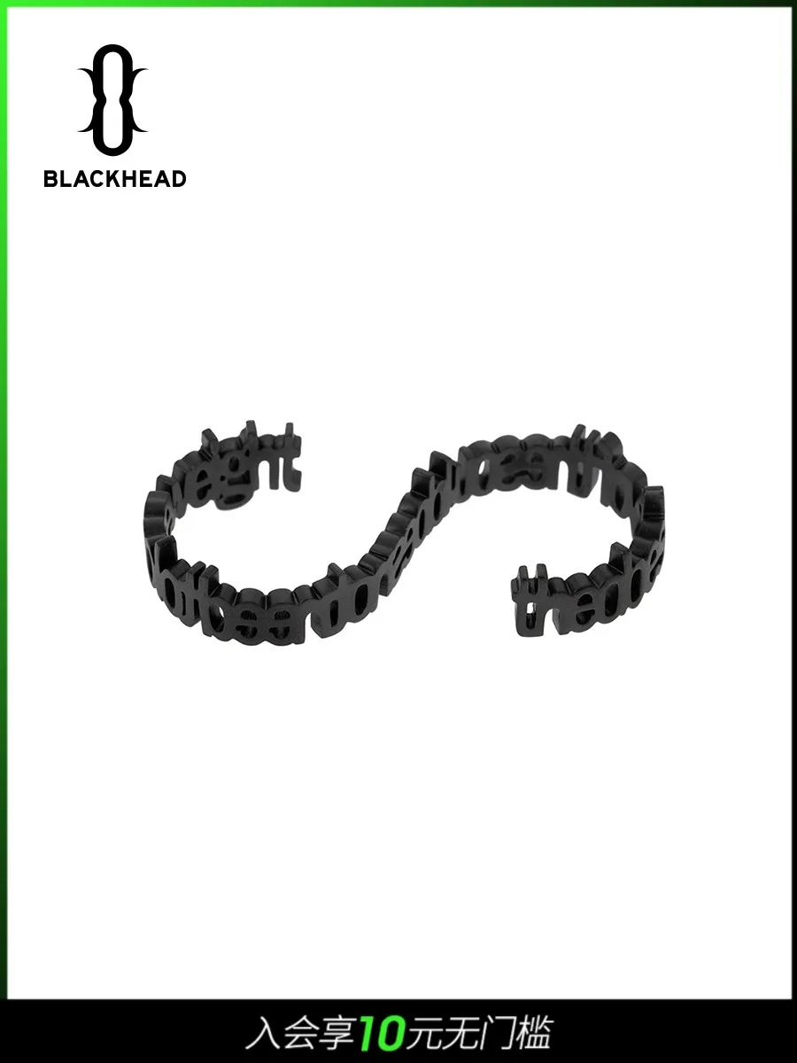 Blackhead Designer Fashion Brand Personalized Letter Double Finger Decorative Titanium Steel Ring Liu Chang Same Style
Blackhead Designer Fashion Brand Personalized Letter Double Finger Decorative Titanium Steel Ring Liu Chang Same Style