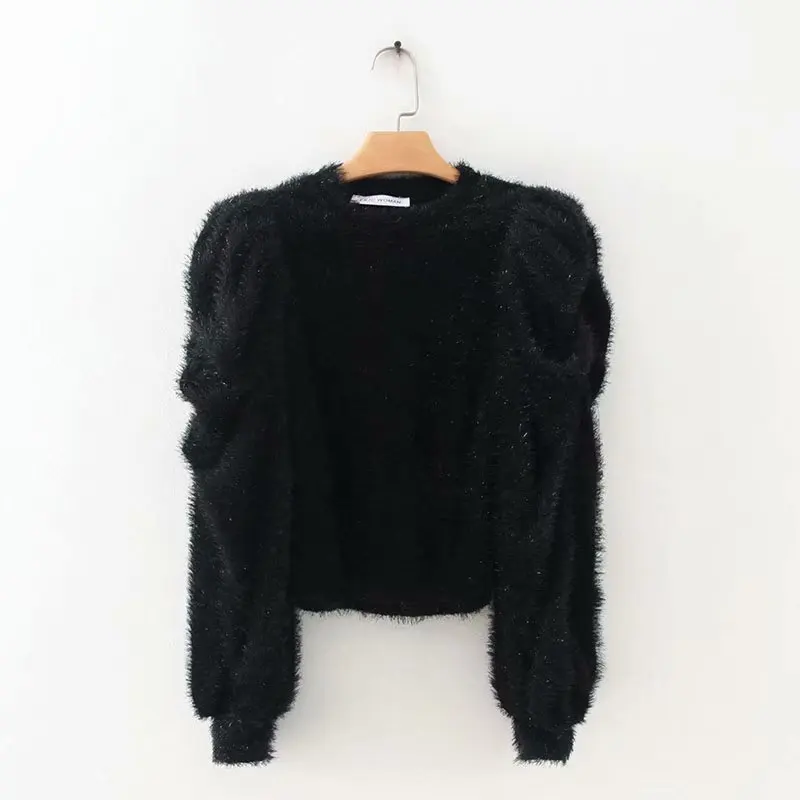 Chic Tops Pleats Puff Sleeve Wool Spinning Sweater 2021 Women Ladies Basic Knitted Casual Slim High Street Sweaters
Chic Tops Pleats Puff Sleeve Wool Spinning Sweater 2021 Women Ladies Basic Knitted Casual Slim High Street Sweaters