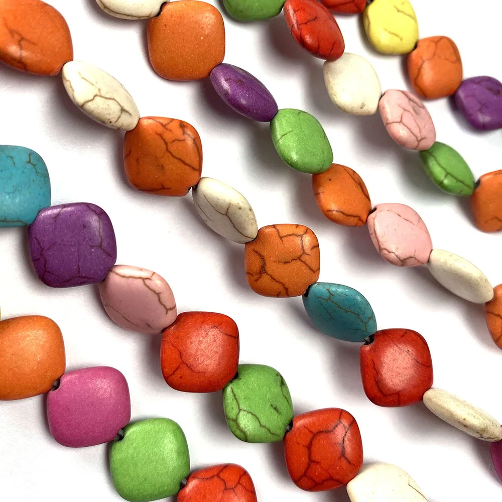 Natural Semi-precious Stones Turquoise Square Slice Shape Mix-color for Jewelry Making Necklace Earrings Bracelet Gift
Natural Semi-precious Stones Turquoise Square Slice Shape Mix-color for Jewelry Making Necklace Earrings Bracelet Gift