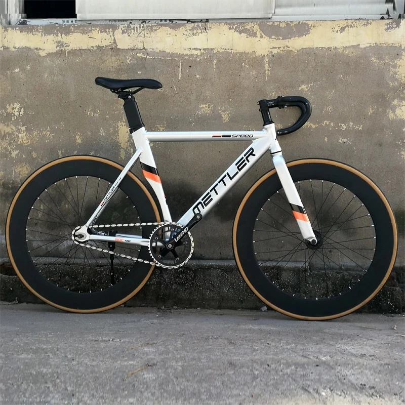 Fixed Gear Bicycle Aluminum Alloy 700C 52cm 70mm Rim Hight METTLER Muscle Spoke Wheel 52cm 25.4mm Stem 27.2mm Seatpost Bike Part
Fixed Gear Bicycle Aluminum Alloy 700C 52cm 70mm Rim Hight METTLER Muscle Spoke Wheel 52cm 25.4mm Stem 27.2mm Seatpost Bike Part