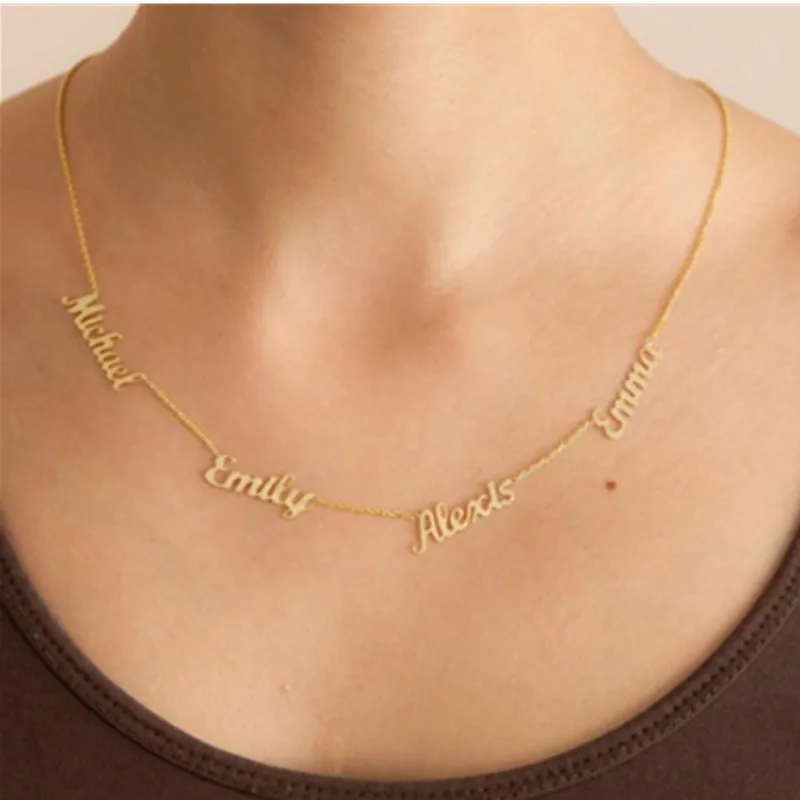 Ожерелье с арабским именем для женщин на заказ золотая цепочка из нержавеющей