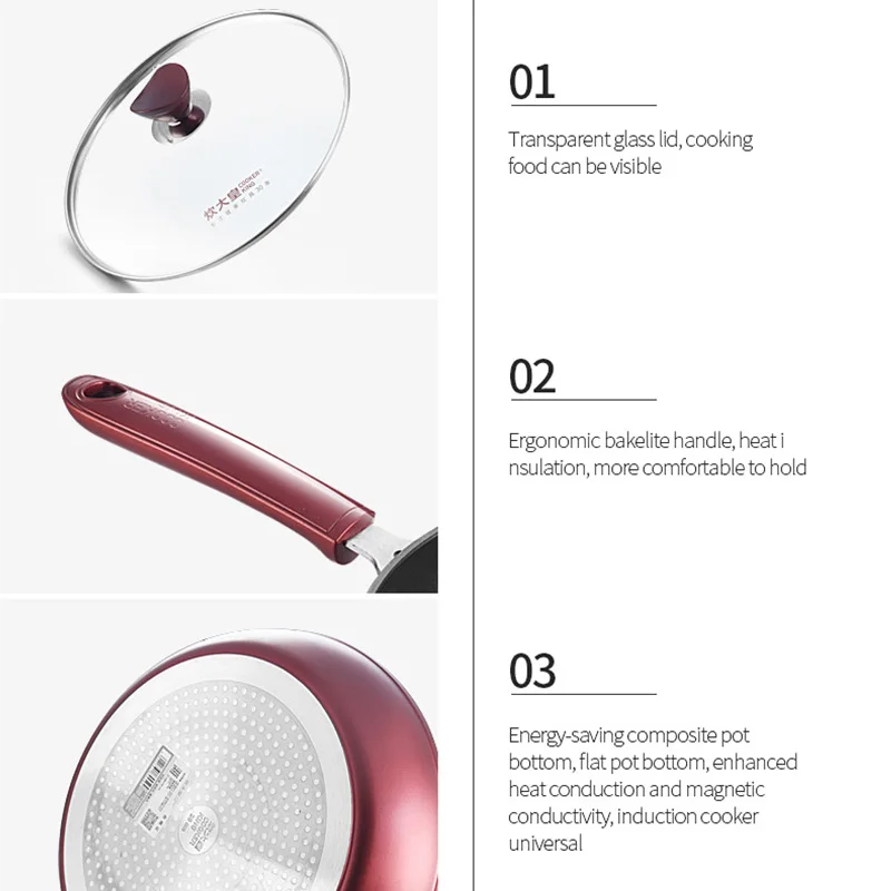 COOKER KING Nonstick Deep Frying Pan, 28cm, Saute Pan, Omelet Pan With Glass Lid,Bakelite Handle For All Stove, Induction
COOKER KING Nonstick Deep Frying Pan, 28cm, Saute Pan, Omelet Pan With Glass Lid,Bakelite Handle For All Stove, Induction