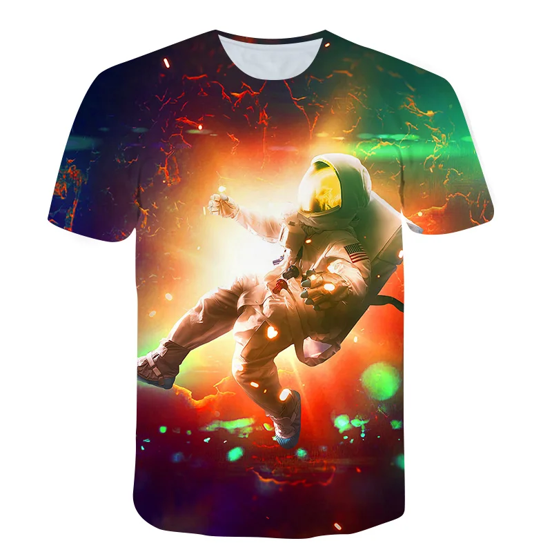 Astronaut 3D Printing Men's T-shirt Summer New Style Youth Short-Sleeved Shirt Casual O-neck Shirt
Astronaut 3D Printing Men's T-shirt Summer New Style Youth Short-Sleeved Shirt Casual O-neck Shirt