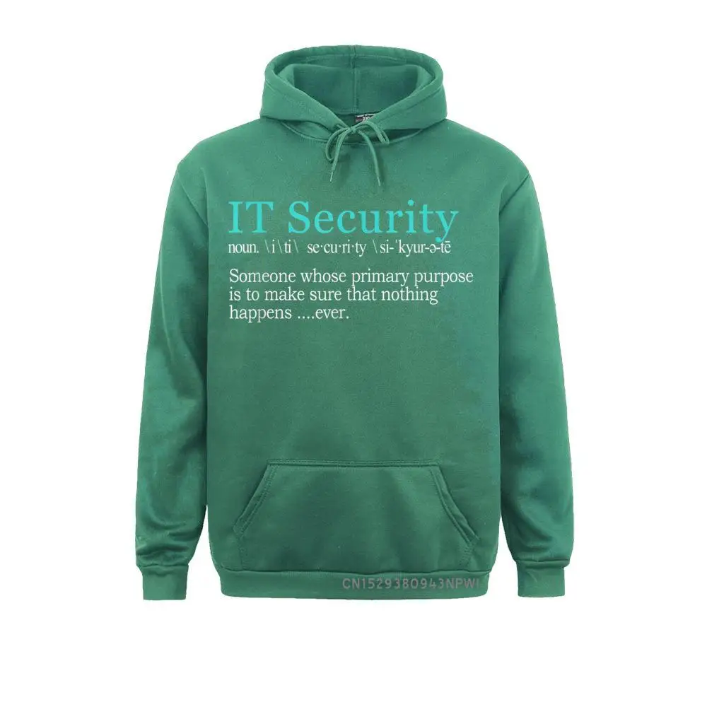 Лучший Забавный зимний мужской свитшот с надписью IT Security | Мужская одежда