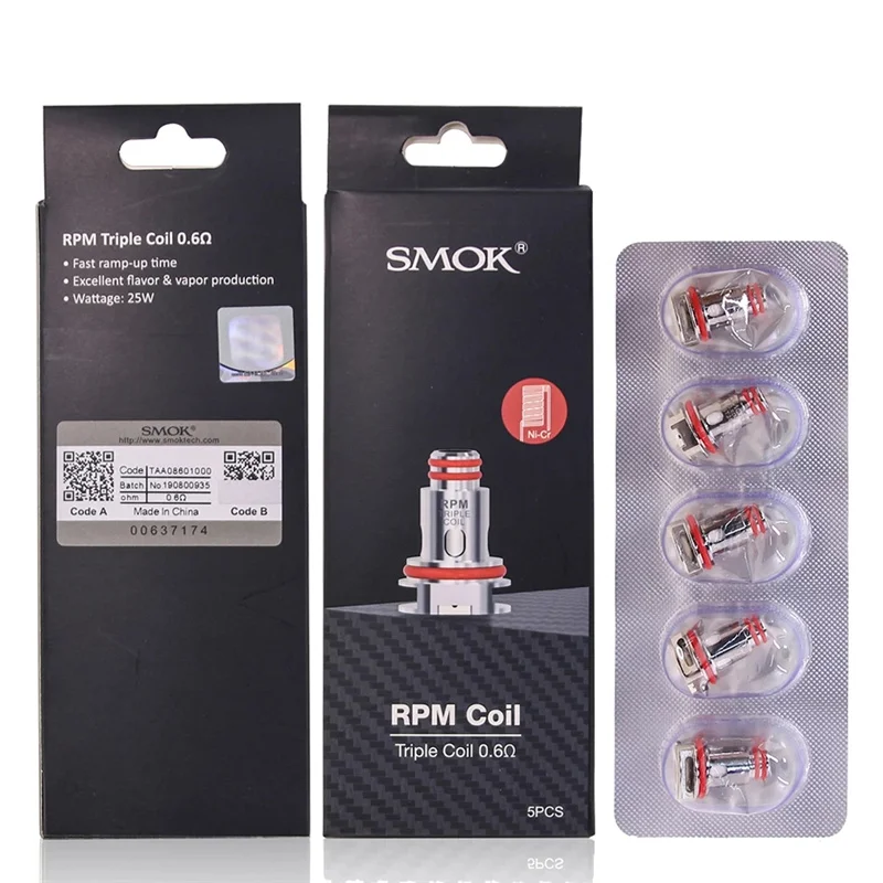 Original SMOK RPM40 RBA RPM Coil Head Evaporator Electronic Cigarette Resistor Heater Resistance Core for RPM4 Nord 4 X Atomizer |