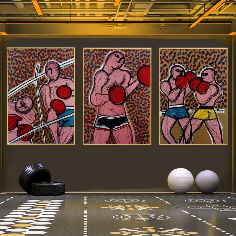 Canvas Painting Abstract Boxing Man Poster Modern Pictures Wall Art Decorative for Living Room Home Bedroom Decoration Cuadros
Canvas Painting Abstract Boxing Man Poster Modern Pictures Wall Art Decorative for Living Room Home Bedroom Decoration Cuadros