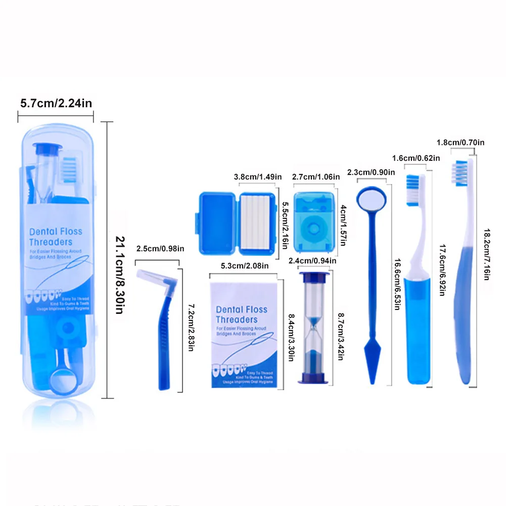 8pcs Orthodontic Dental Care Kit Set Braces Wax Soft Toothbrush Foldable Dental Mirror with Carrying Case Oral Whitening Tools
8pcs Orthodontic Dental Care Kit Set Braces Wax Soft Toothbrush Foldable Dental Mirror with Carrying Case Oral Whitening Tools