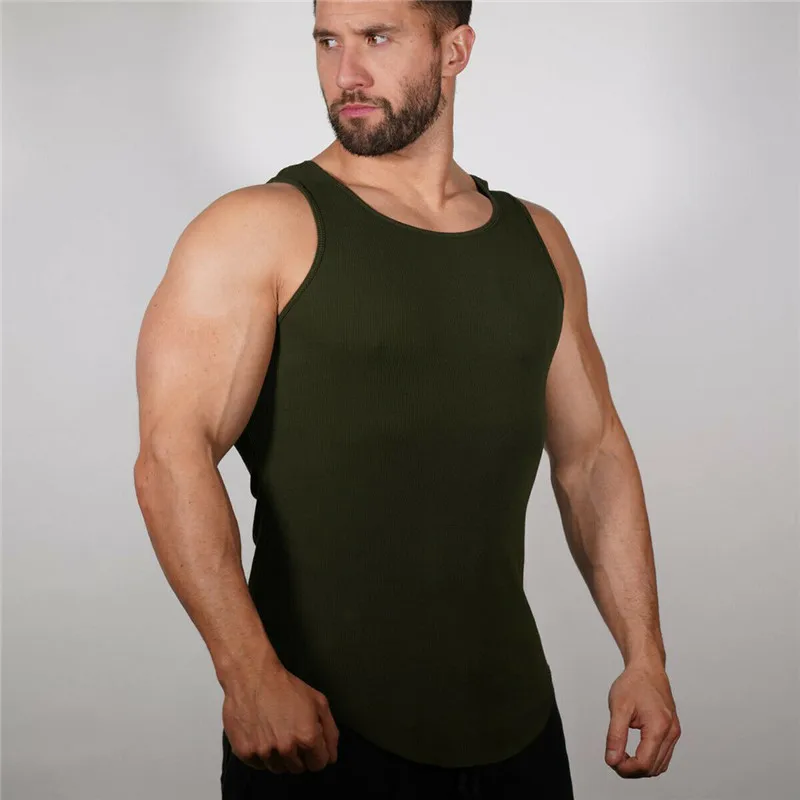 Gym Men Solid Muscle Sleeveless Tank Tops Casual Male Workout Bodybuilding Tank Top Muscular Fitness Gym Summer Clothes Vests 
Gym Men Solid Muscle Sleeveless Tank Tops Casual Male Workout Bodybuilding Tank Top Muscular Fitness Gym Summer Clothes Vests