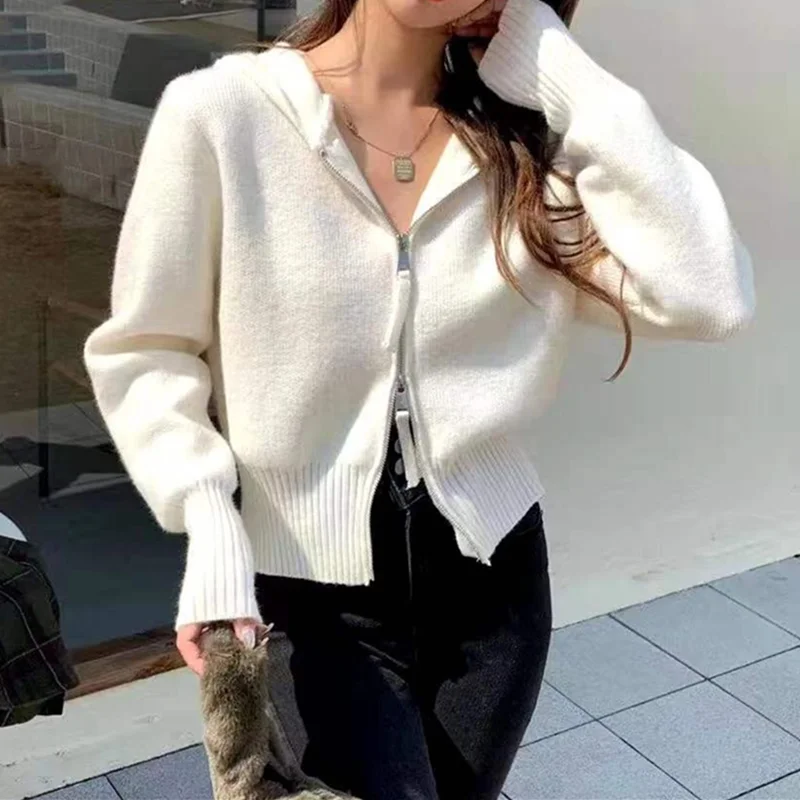 Colorfaith New 2021 Winter Spring Women's Sweaters Short Cardigans Zipper Hooded Thicken Knitted Wild Korean Lady Top SWC1237JX
Colorfaith New 2021 Winter Spring Women's Sweaters Short Cardigans Zipper Hooded Thicken Knitted Wild Korean Lady Top SWC1237JX
