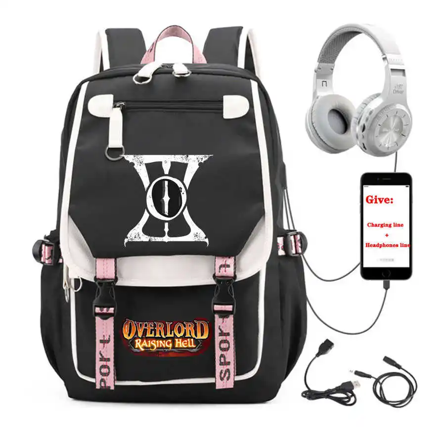 USB Charging teenagers Laptop packsack anime Overlord backpack student School book Bag Women men Travel Backpack
USB Charging teenagers Laptop packsack anime Overlord backpack student School book Bag Women men Travel Backpack