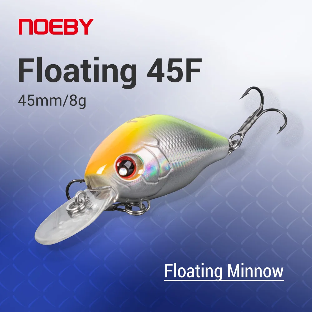 

NOEBY Crankbait Minnow Fishing Lure 45mm 8g Floating Wobblers Jerkbait Artificial Hard Baits Trout Pike Fishing Tackle