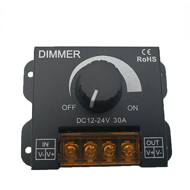 DC 12V-24V LED Dimmer Switch 30A 360W Voltage Regulator Adjustable Controller for LED Strip Light Lamp LED Dimming Dimmers
DC 12V-24V LED Dimmer Switch 30A 360W Voltage Regulator Adjustable Controller for LED Strip Light Lamp LED Dimming Dimmers