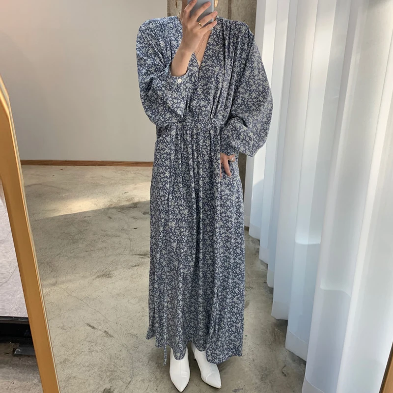 Pocket Design High Waist Long Sleeve Maxi Dresses for Women Korean Fashion Clothing Chic Retro Elegant Ladies Vintage V-neck New
Pocket Design High Waist Long Sleeve Maxi Dresses for Women Korean Fashion Clothing Chic Retro Elegant Ladies Vintage V-neck New