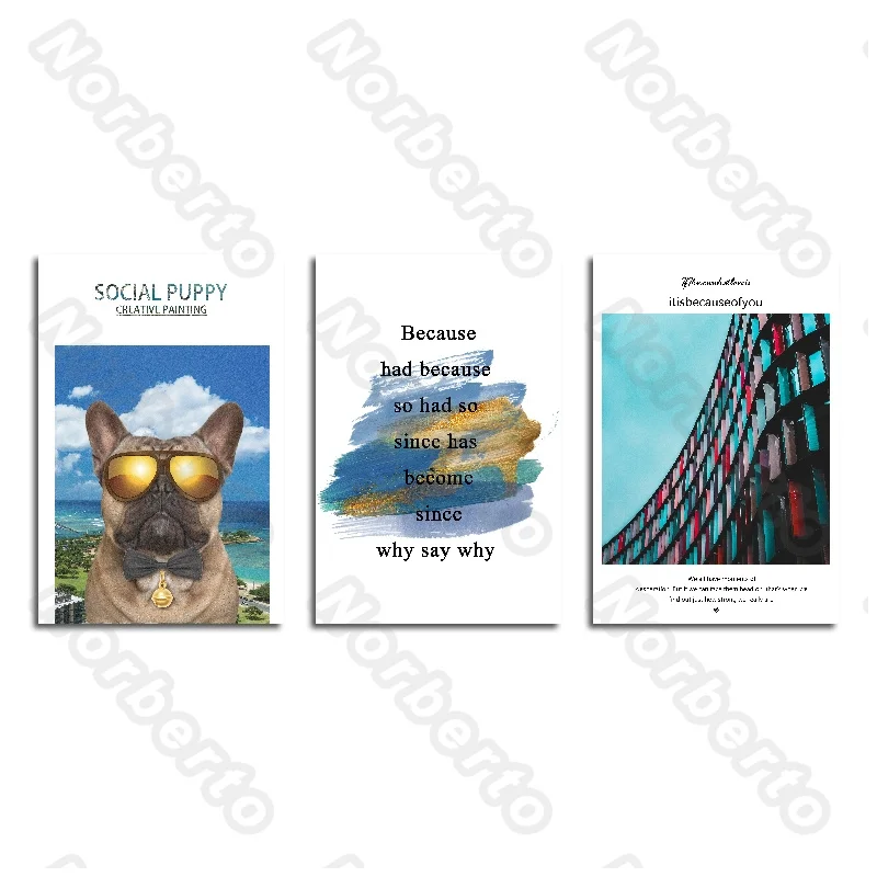 Still Life Canvas Painting Wall Poster Puppy Architecture Abstract Characters for Living Room Bedroom Sofa Background Wall Decor
Still Life Canvas Painting Wall Poster Puppy Architecture Abstract Characters for Living Room Bedroom Sofa Background Wall Decor