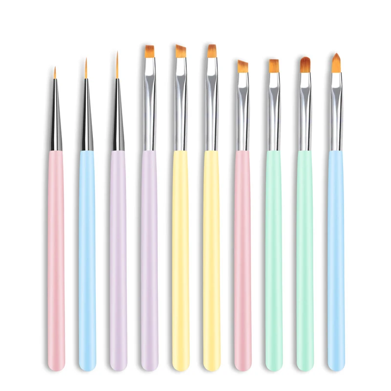 CHNRMJL 10Pcs/set Macaron Acrylic Nail Art Brush UV Gel Painting Painting Drawing Crystal Pen Nails Brushes Manicure Kit Tools
CHNRMJL 10Pcs/set Macaron Acrylic Nail Art Brush UV Gel Painting Painting Drawing Crystal Pen Nails Brushes Manicure Kit Tools