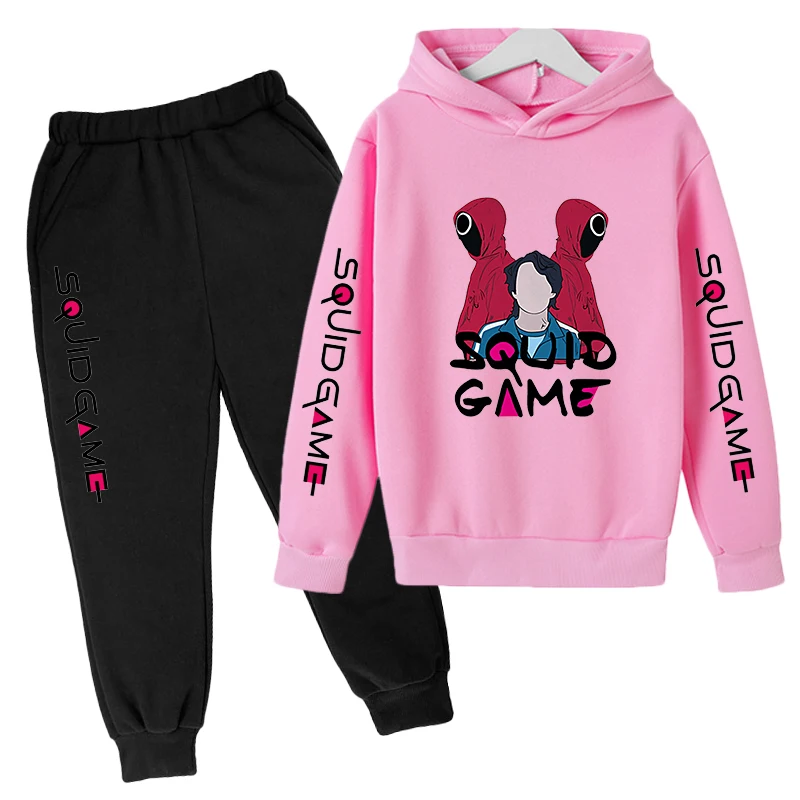 Children Set Squid Game Costume Sweatshirts Kids Clothes Girls Hoodies Baby Boy Clothes 4-14Age Casual Two Piece Suit
Children Set Squid Game Costume Sweatshirts Kids Clothes Girls Hoodies Baby Boy Clothes 4-14Age Casual Two Piece Suit