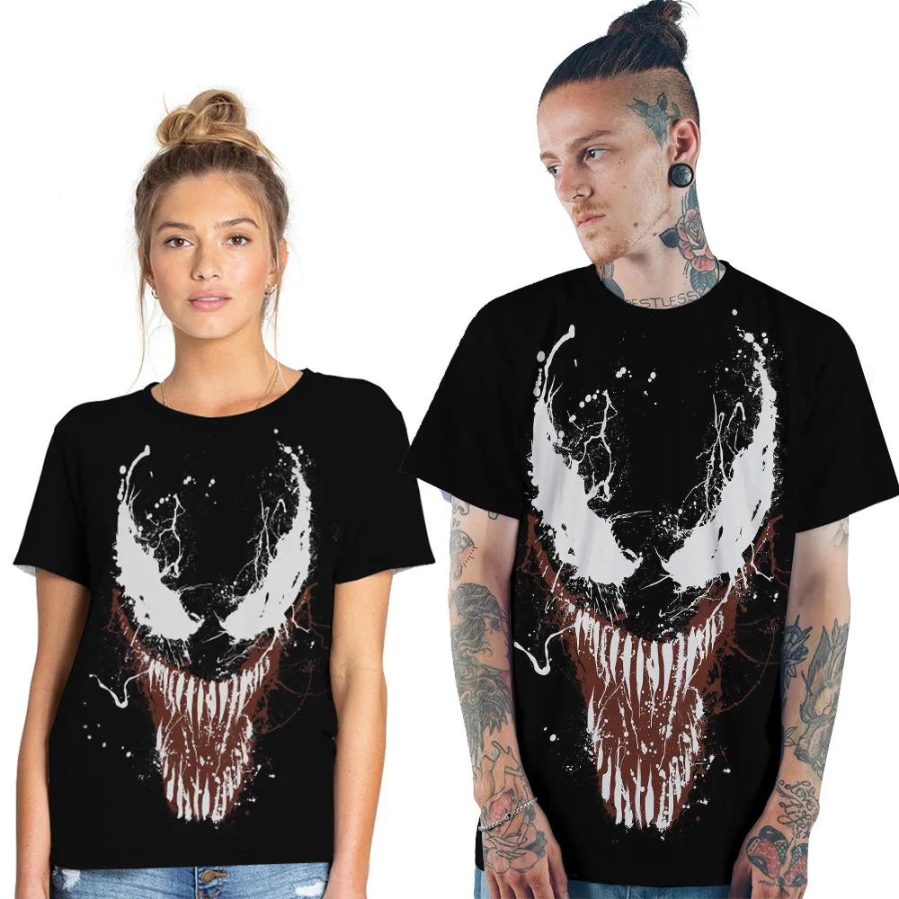 Camiseta de Halloweenhot venom 3D digital print casual women's T-shirt short-sleeved polyester set head couplesHalloween T shirt
Camiseta de Halloweenhot venom 3D digital print casual women's T-shirt short-sleeved polyester set head couplesHalloween T shirt
