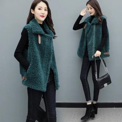 Lamb Womens Vest Jackets Integrated Woolen Waistcoat Chalecos Para Mujer Design Office Lady Roupas Femininas
Lamb Womens Vest Jackets Integrated Woolen Waistcoat Chalecos Para Mujer Design Office Lady Roupas Femininas
