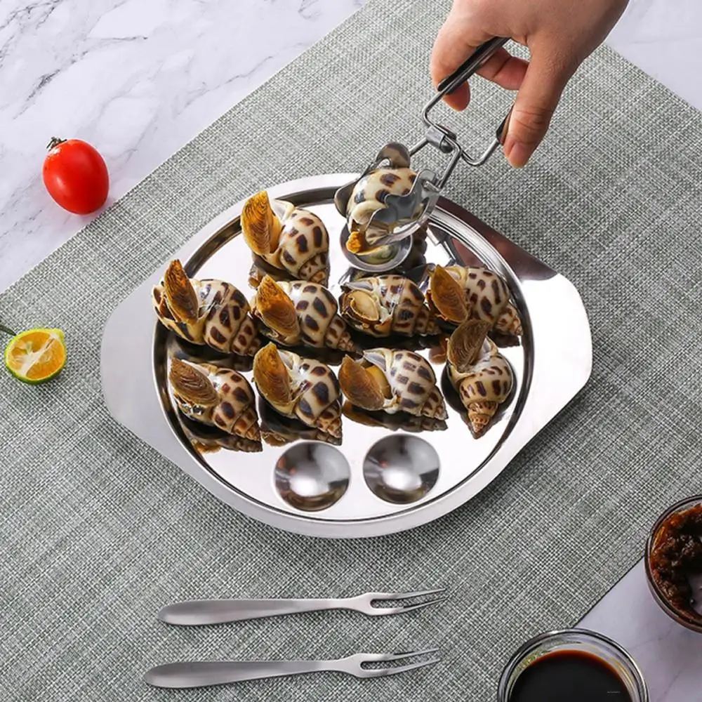 3Pc/Set Escargot Conch Plates Snail Baking Seafood Dish with Fork Tong12 Holes Scargot Stainless Steel Oystr Plate Cooking Tool
3Pc/Set Escargot Conch Plates Snail Baking Seafood Dish with Fork Tong12 Holes Scargot Stainless Steel Oystr Plate Cooking Tool
