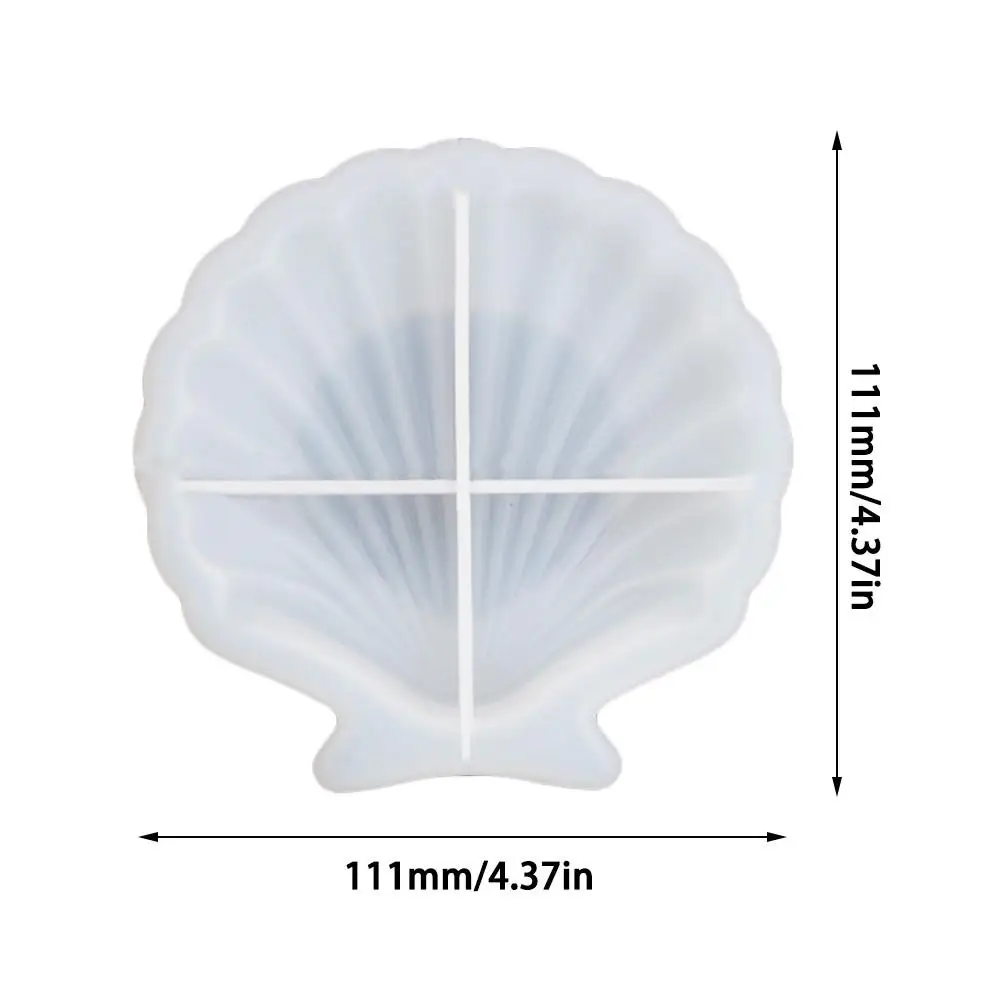 Resin DIY Crystal Epoxy Resin Mirror Ocean Wind Shell Dish Silicone Mold Handcraft Silicone Casting Mould Making charmingly