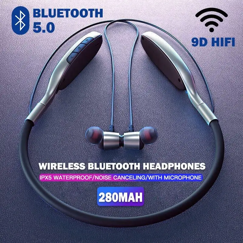 Bluetooth 5.0 Sport Waterproof Noise Canceling Earbuds Magnetic Earbud With Microphone
Bluetooth 5.0 Sport Waterproof Noise Canceling Earbuds Magnetic Earbud With Microphone