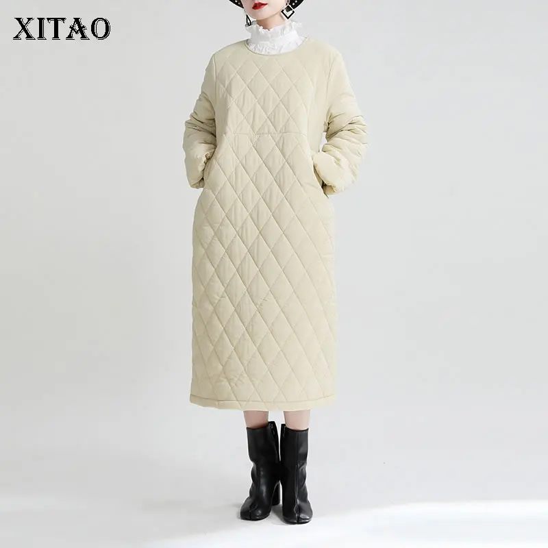 XITAO Bandage Rhombus Fashionable Design Patchwork Pocket Bandage Small Fresh Full Sleeve Autumn Winter Loose Parkas WMD4222
XITAO Bandage Rhombus Fashionable Design Patchwork Pocket Bandage Small Fresh Full Sleeve Autumn Winter Loose Parkas WMD4222