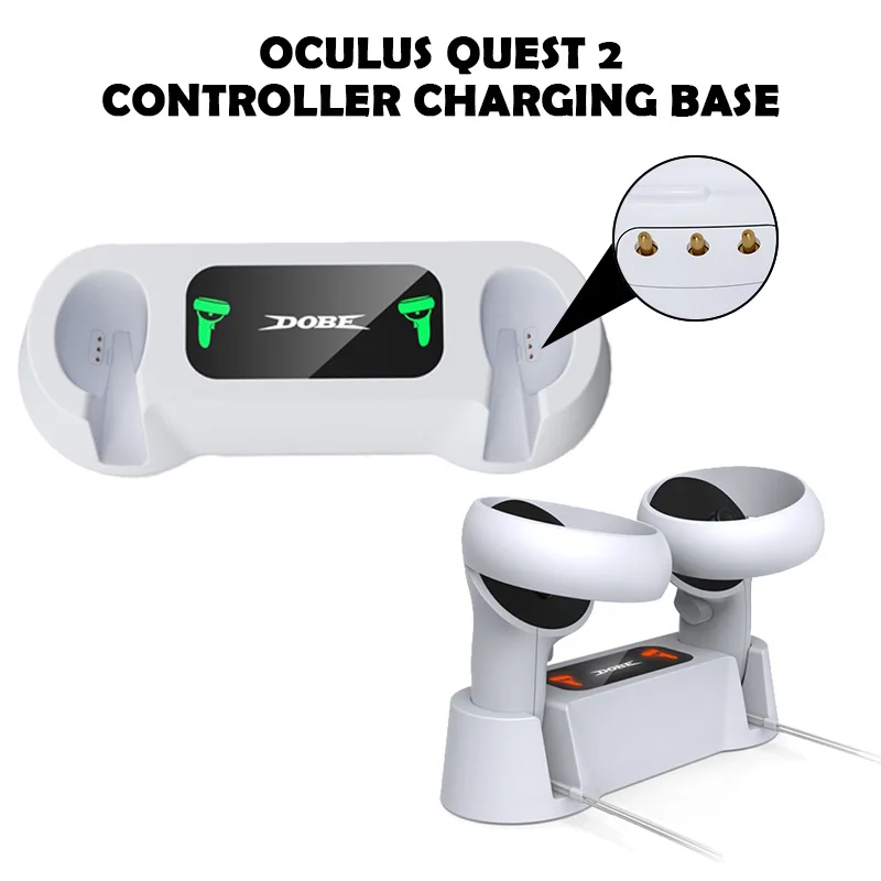Oculus Quest 2 Gamepad Dual Charge Dock Station VR Handle Controller Storage Holder Charging Base For VR Quest 2 Accessories
Oculus Quest 2 Gamepad Dual Charge Dock Station VR Handle Controller Storage Holder Charging Base For VR Quest 2 Accessories