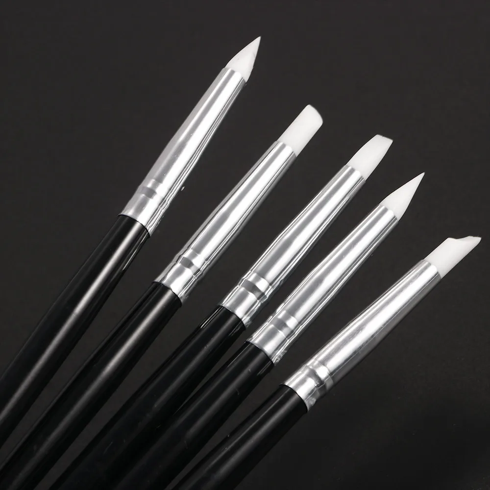 5Pcs Black Rod Silicone Pen For Painting Wooden Handle Nail Art Brush Accessories For Nail DIY Tools Nail Art Manicure Pencil
5Pcs Black Rod Silicone Pen For Painting Wooden Handle Nail Art Brush Accessories For Nail DIY Tools Nail Art Manicure Pencil