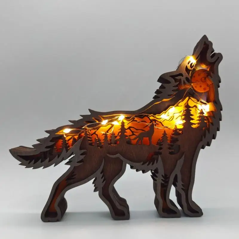 Christmas Ornaments New Year Natural Xmas Small Wolf Craft Wooden Christmas Creative Decoration for Home Navidad Gift Dropship
Christmas Ornaments New Year Natural Xmas Small Wolf Craft Wooden Christmas Creative Decoration for Home Navidad Gift Dropship