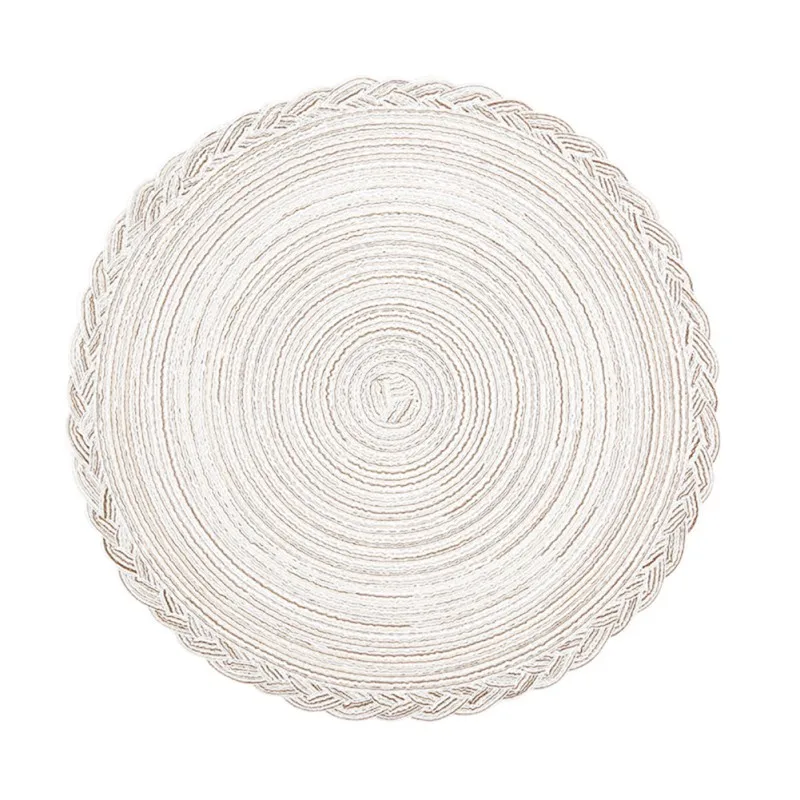 Placemats For Dining Table Cotton PP Braided Round Heat-Resistant Table Mats For Indoor Outdoor Use Picnic BBQ Pads Mats
Placemats For Dining Table Cotton PP Braided Round Heat-Resistant Table Mats For Indoor Outdoor Use Picnic BBQ Pads Mats