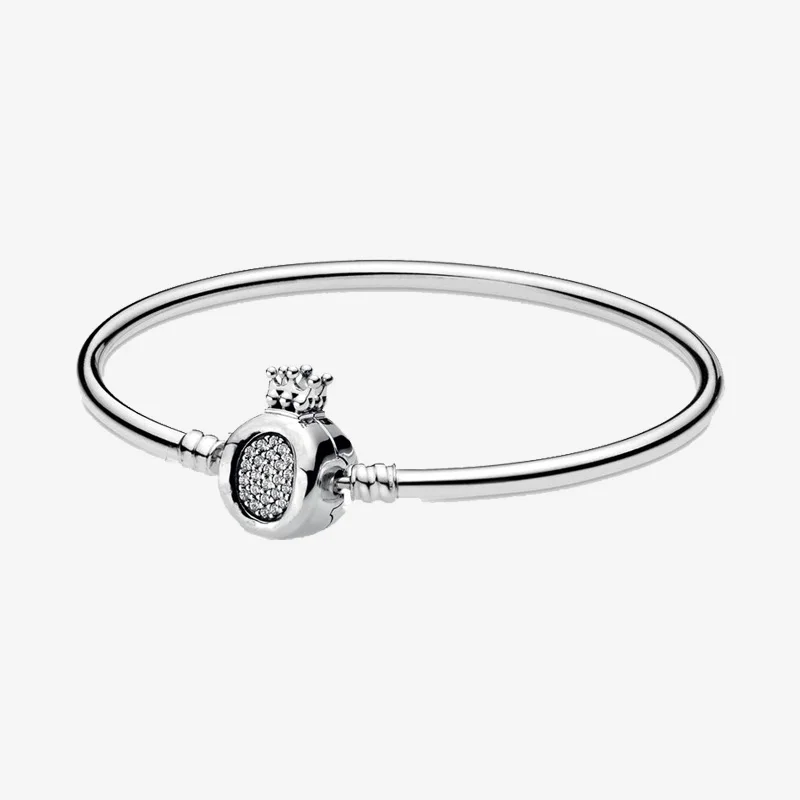 Original 925 Sterling Silver Pan Bracelet Creative Crown Button Bracelet Fit European Charm Bracelets Women Jewelry
Original 925 Sterling Silver Pan Bracelet Creative Crown Button Bracelet Fit European Charm Bracelets Women Jewelry