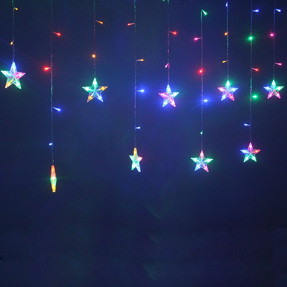 2M Star Fairy Lights Christmas Star String Lights Garland Led Curtain Wedding/Home/Party/Garden/Birthday Decoration Lighting 
2M Star Fairy Lights Christmas Star String Lights Garland Led Curtain Wedding/Home/Party/Garden/Birthday Decoration Lighting