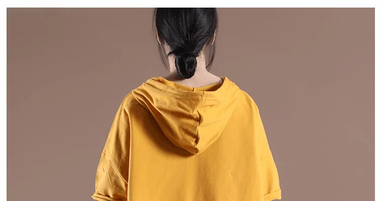 2021 Summer Women Korea Loose Plus Size Artistic Hooded Top Drawstring Fashion Printed Short Sleeve Pullover Hoodie T-shirt
2021 Summer Women Korea Loose Plus Size Artistic Hooded Top Drawstring Fashion Printed Short Sleeve Pullover Hoodie T-shirt