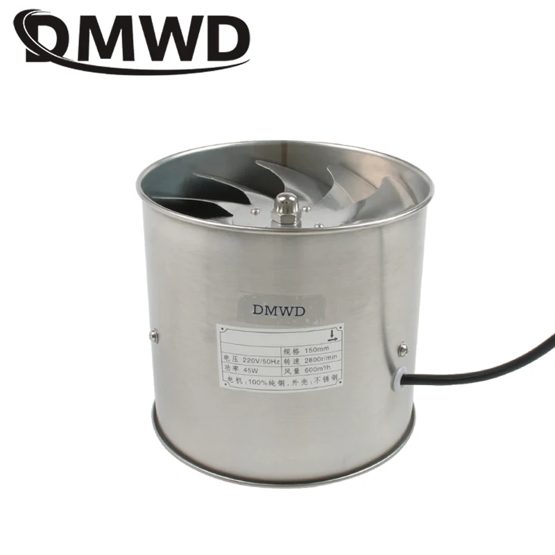 6 Inch Stainless Steel Pipe Exhaust Fan Booster 6'' Toilet Kitchen Hanging Wall Window Duct Fan Air Ventilator Extractor Blower
6 Inch Stainless Steel Pipe Exhaust Fan Booster 6'' Toilet Kitchen Hanging Wall Window Duct Fan Air Ventilator Extractor Blower